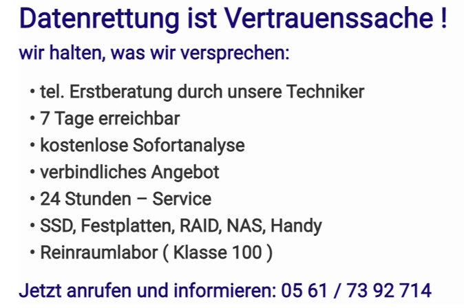 Datenrettung Kassel
